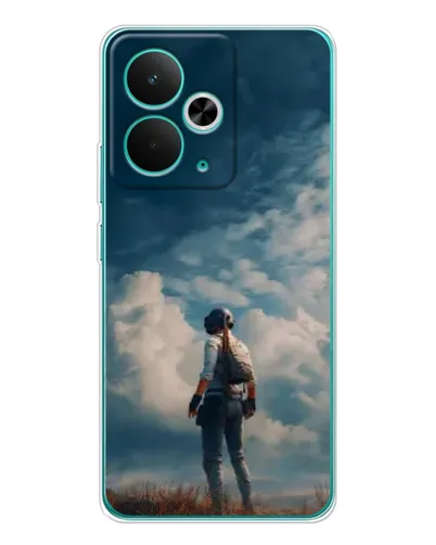 Чохол для Realme 14T з картинкою «Герой PUBG на скелі» Чохол для Realme 14T з картинкою «Герой PUBG на скелі»