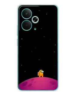 Чохол для Realme 14T з картинкою «Самотній герой на планеті»