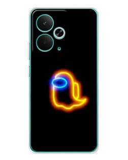 Чохол для Realme 14T з картинкою «Among Us неонове сяйво»