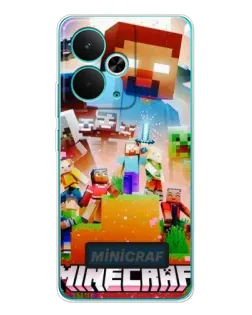Чохол для Realme 14T з картинкою «Minecraft герої гри»