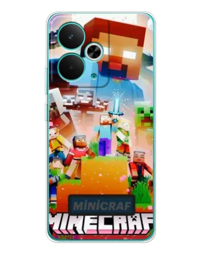 Чохол для Realme 14T з картинкою «Minecraft герої гри» Чохол для Realme 14T з картинкою «Minecraft герої гри»