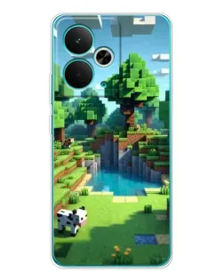Чохол для Realme 14T з картинкою «Minecraft літній день»