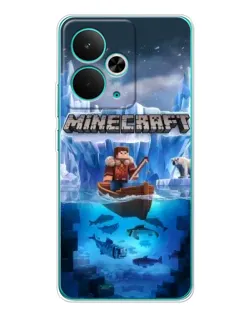 Чохол для Realme 14T з картинкою «Minecraft льодянийсвіт»