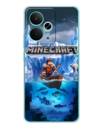 Чохол для Realme 14T з картинкою «Minecraft льодянийсвіт» Чохол для Realme 14T з картинкою «Minecraft льодянийсвіт»