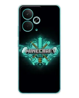Чохол для Realme 14T з картинкою «Minecraft Diamond лого»