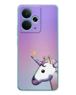 Чехол для Realme 14T с картинкой «Единорог градиент» Чехол для Realme 14T с картинкой «Единорог градиент»