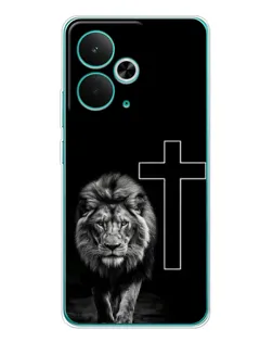 Чохол для Realme 14T з картинкою «Лев та Хрест»