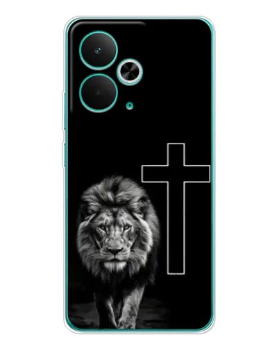 Чохол для Realme 14T з картинкою «Лев та Хрест»