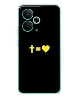 Чохол для Realme 14T з картинкою «Серце та Хрест»