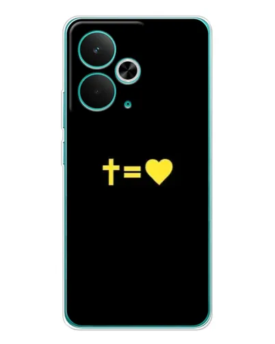 Чохол для Realme 14T з картинкою «Серце та Хрест»