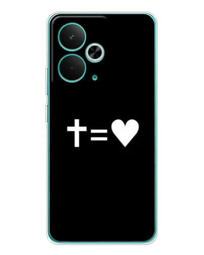 Чохол для Realme 14T з картинкою «Хрест та Серце»