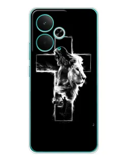 Чехол для Realme 14T с картинкой «Сияющий крест Jesus» Чехол для Realme 14T с картинкой «Сияющий крест Jesus»