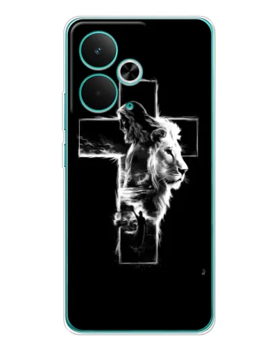 Чехол для Realme 14T с картинкой «Сияющий крест Jesus» Чехол для Realme 14T с картинкой «Сияющий крест Jesus»