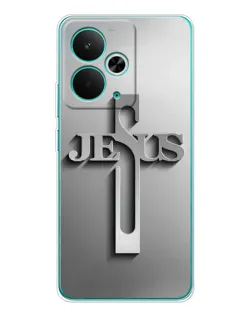 Чехол для Realme 14T с картинкой «Металлический крест Jesus» Чехол для Realme 14T с картинкой «Металлический крест Jesus»
