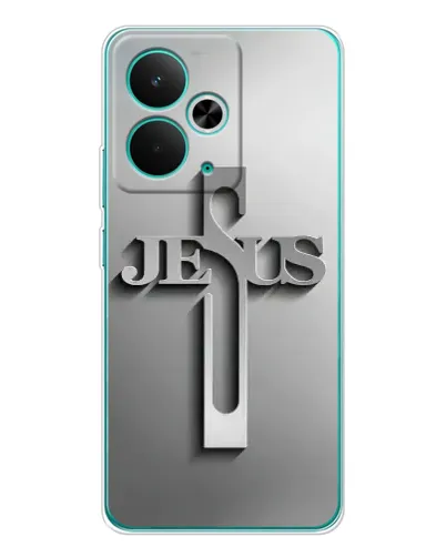 Чехол для Realme 14T с картинкой «Металлический крест Jesus» Чехол для Realme 14T с картинкой «Металлический крест Jesus»