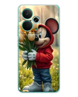 Чехол для Realme 14T с картинкой «Микки с тюльпанами» Чехол для Realme 14T с картинкой «Микки с тюльпанами»