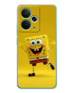Чехол для Realme 14T с картинкой «Позитивный Губка Боб»