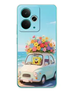 Чехол для Realme 14T с картинкой «Автомобильное путешествие»