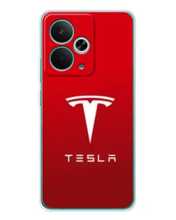 Чехол для Realme 14T с картинкой «Tesla Red Classic»