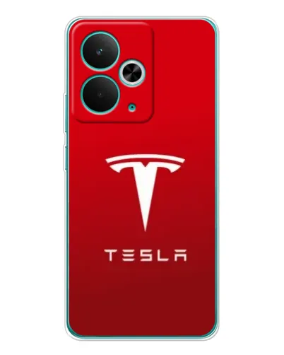 Чехол для Realme 14T с картинкой «Tesla Red Classic»