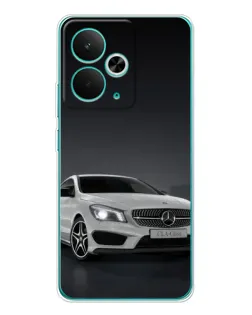 Чехол для Realme 14T с картинкой «Mercedes AMG GT Silver»