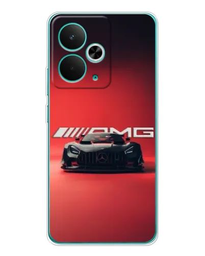 Чехол для Realme 14T с картинкой «Mercedes AMG — красная линия»