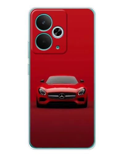 Чехол для Realme 14T с картинкой «Красный Mercedes AMG»
