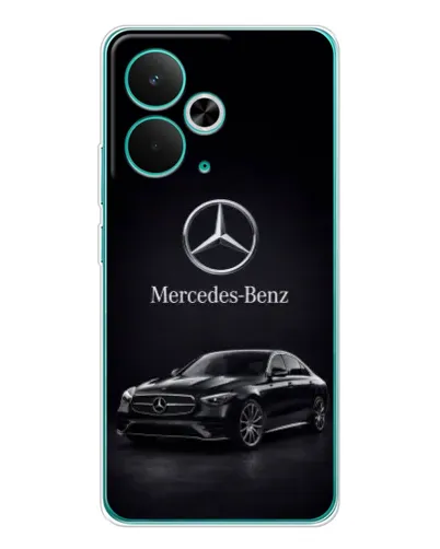 Чехол для Realme 14T с картинкой «Mercedes — решетка радиатора»