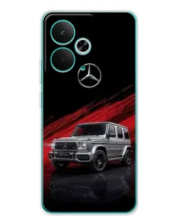 Чехол для Realme 14T с картинкой «Mercedes G-Class красный»