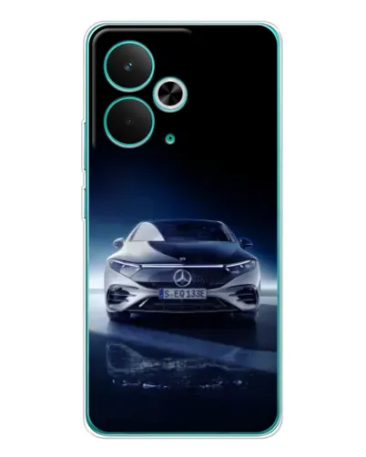Чехол для Realme 14T с картинкой «Ночной Mercedes EQ»