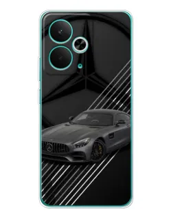 Чехол для Realme 14T с картинкой «Mercedes AMG — графика»