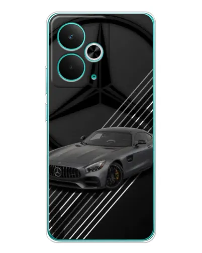 Чехол для Realme 14T с картинкой «Mercedes AMG — графика»