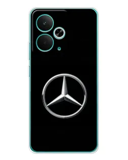 Чехол для Realme 14T с картинкой «Mercedes классический лого»