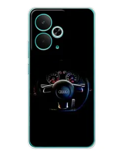 Чехол для Realme 14T с картинкой «Салон Audi — руль» Чехол для Realme 14T с картинкой «Салон Audi — руль»