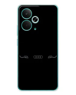 Чехол для Realme 14T с картинкой «Audi — световой подпись» Чехол для Realme 14T с картинкой «Audi — световой подпись»