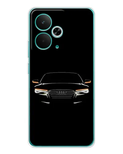 Чехол для Realme 14T с картинкой «Audi — ночной контур»