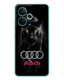 Чехол для Realme 14T с картинкой «Пантера и Audi» Чехол для Realme 14T с картинкой «Пантера и Audi»