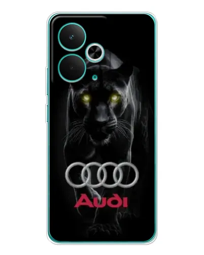Чехол для Realme 14T с картинкой «Пантера и Audi»