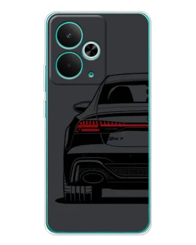 Чехол для Realme 14T с картинкой «Задняя часть Audi — арт»