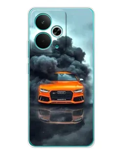 Чехол для Realme 14T с картинкой «Audi в облаках дыма» Чехол для Realme 14T с картинкой «Audi в облаках дыма»