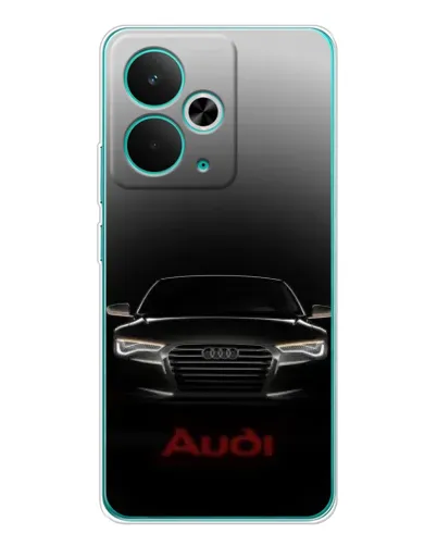 Чехол для Realme 14T с картинкой «Audi — градиентный контур»