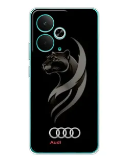 Чехол для Realme 14T с картинкой «Графика — пантера и Audi» Чехол для Realme 14T с картинкой «Графика — пантера и Audi»