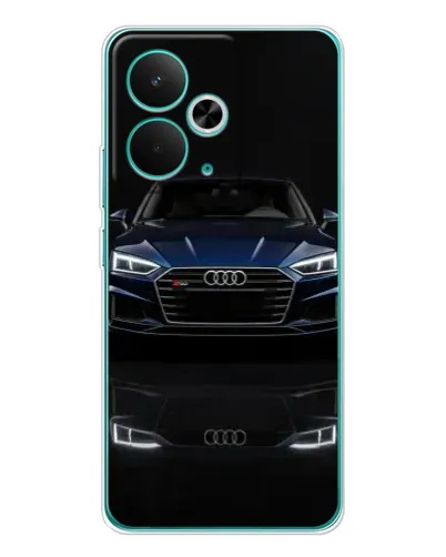 Чехол для Realme 14T с картинкой «Audi — ночное отражение»