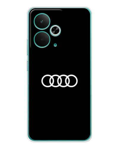 Чехол для Realme 14T с картинкой «Audi White Logo»