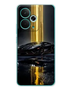 Чехол для Realme 14T с картинкой «Ночной Lamborghini драйв»