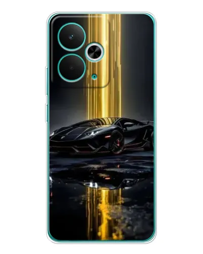 Чехол для Realme 14T с картинкой «Ночной Lamborghini драйв»