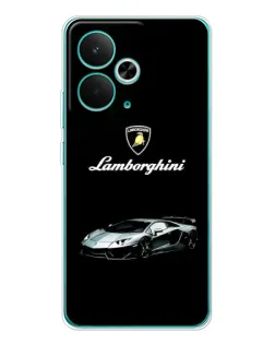 Чехол для Realme 14T с картинкой «Логотип Lamborghini классика»