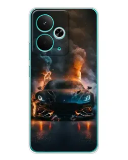 Чехол для Realme 14T с картинкой «Lamborghini дымная эстетика»
