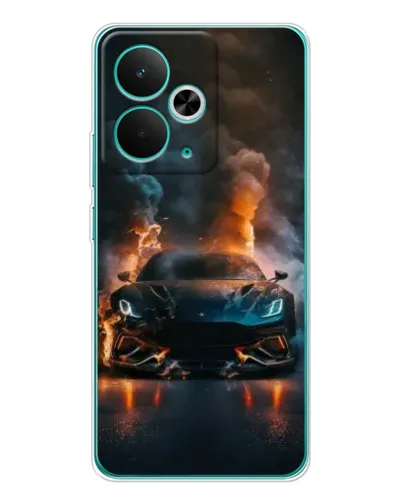 Чехол для Realme 14T с картинкой «Lamborghini дымная эстетика»
