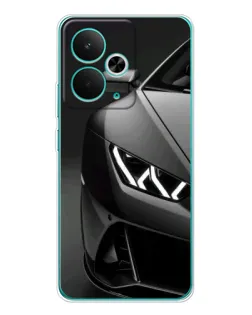 Чехол для Realme 14T с картинкой «Lamborghini фары детализация»